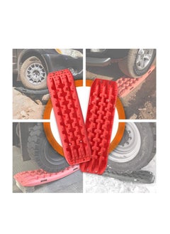 Royal Polar Recovery Traction Tracks for Off-Road Mud 10 TON Sand, Snow Tire Ladder Traction Track Vehicle Extraction Traction Mats (Red)  - Image 3