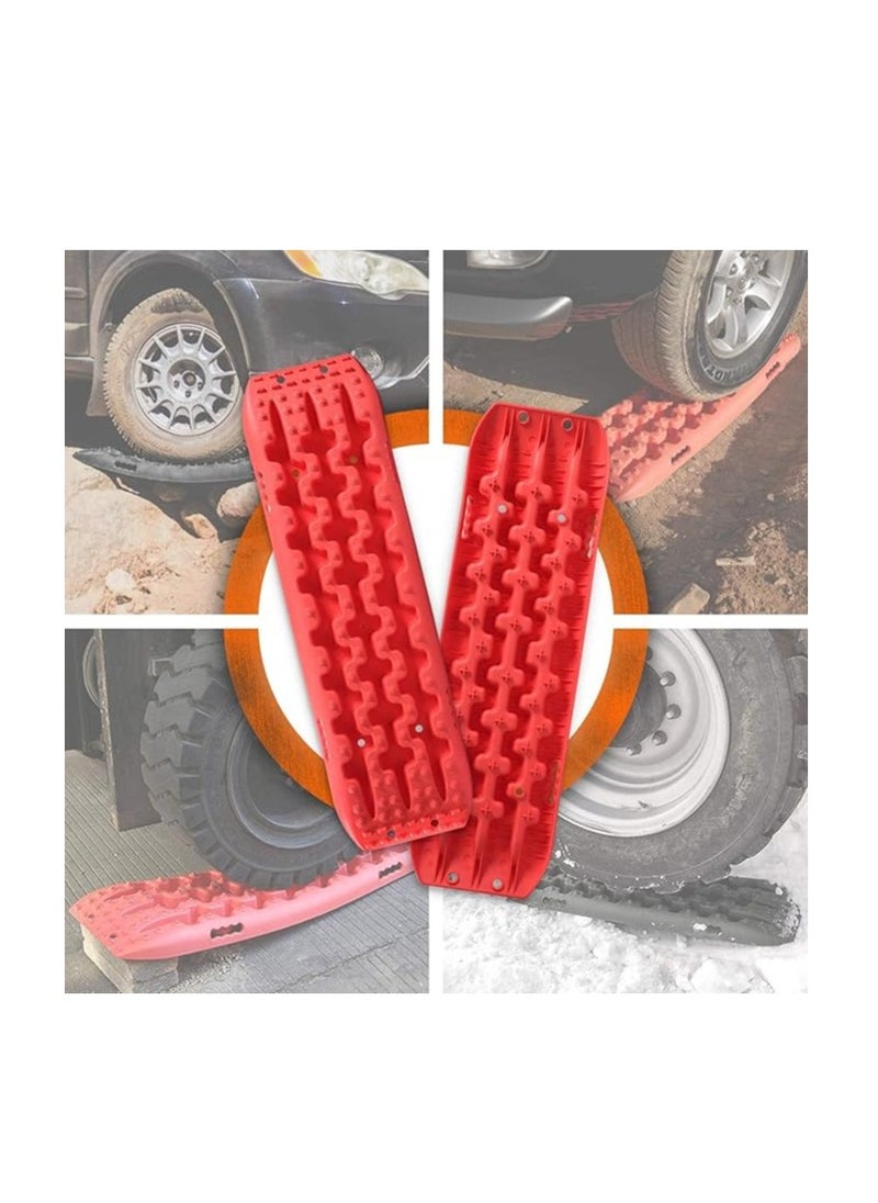 Royal Polar Recovery Traction Tracks for Off-Road Mud 10 TON Sand, Snow Tire Ladder Traction Track Vehicle Extraction Traction Mats (Red)  - Image 3