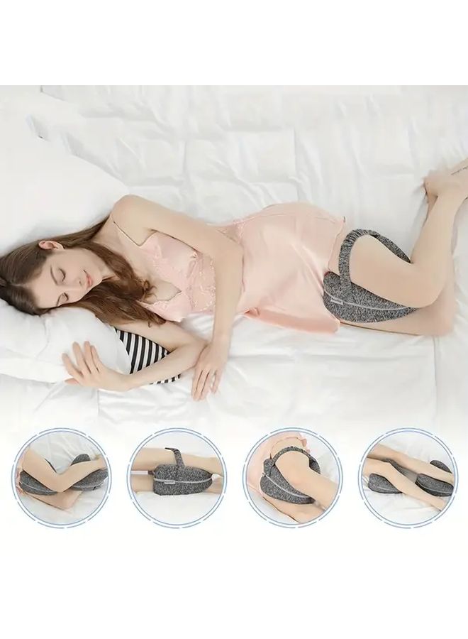 Night Sky Gray Knee Support Pillow For Side Sleepers Removable Washable Cover Home Travel - Image 4