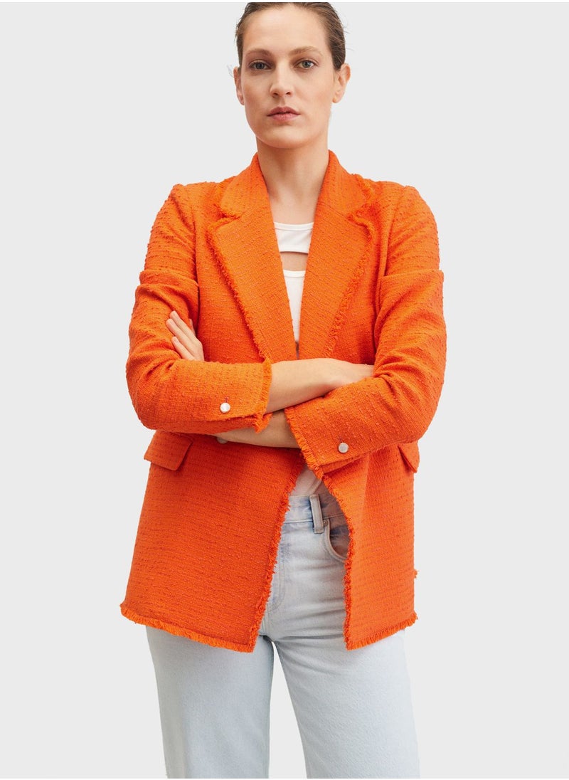 MANGO - Knitted Double Breasted Jacket - Image 1