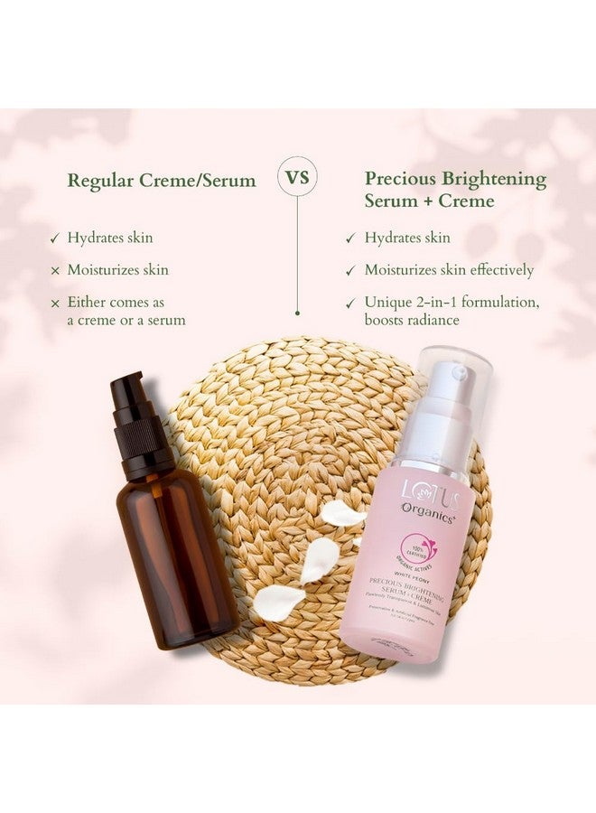 Lotus Organics+ Precious Brightening Serum + Cream | 100% Organic White Peony | Sulphate & Paraben Free | All Skin Types | 30G  - Image 3