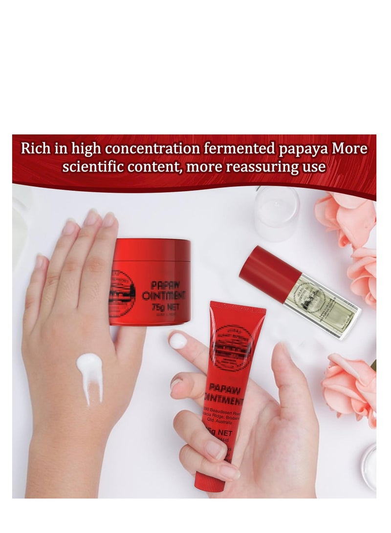 لوكاس كريم باباو، عبوة من 3 مرهم بابايا كريم إصلاح باباو، كريم مرطب مغذي متعدد الوظائف كريم باباو للبشرة والشفاه واليدين والجروح - Image 5