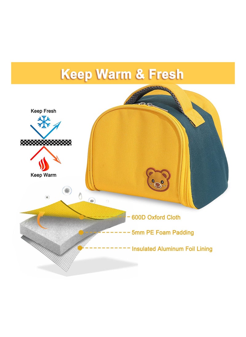 SYOSI - Lunch Bag, Lunch Bag Insulated Lunch Box for Kids, Small Cartoon Tote Bag Mini Cooler Thermal Meal Lunch Bags for School Outdoor Travel Reusable Lunch Bag for Girls Boys - Image 1