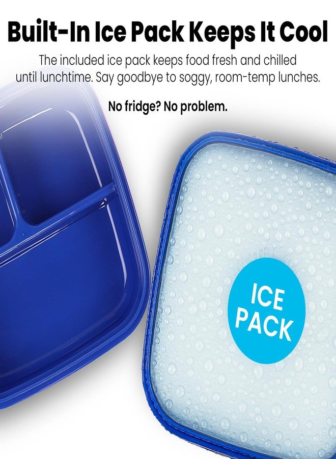 Yoobi Harry Potter X Hedwig Bento Box & Ice Pack - Fun Gift for Kids - 3 Compartment Lunch Box, Dishwasher & Microwave Safe Food & Snack Container for Kids - BPA & PVC Free, Leakproof - Image 5