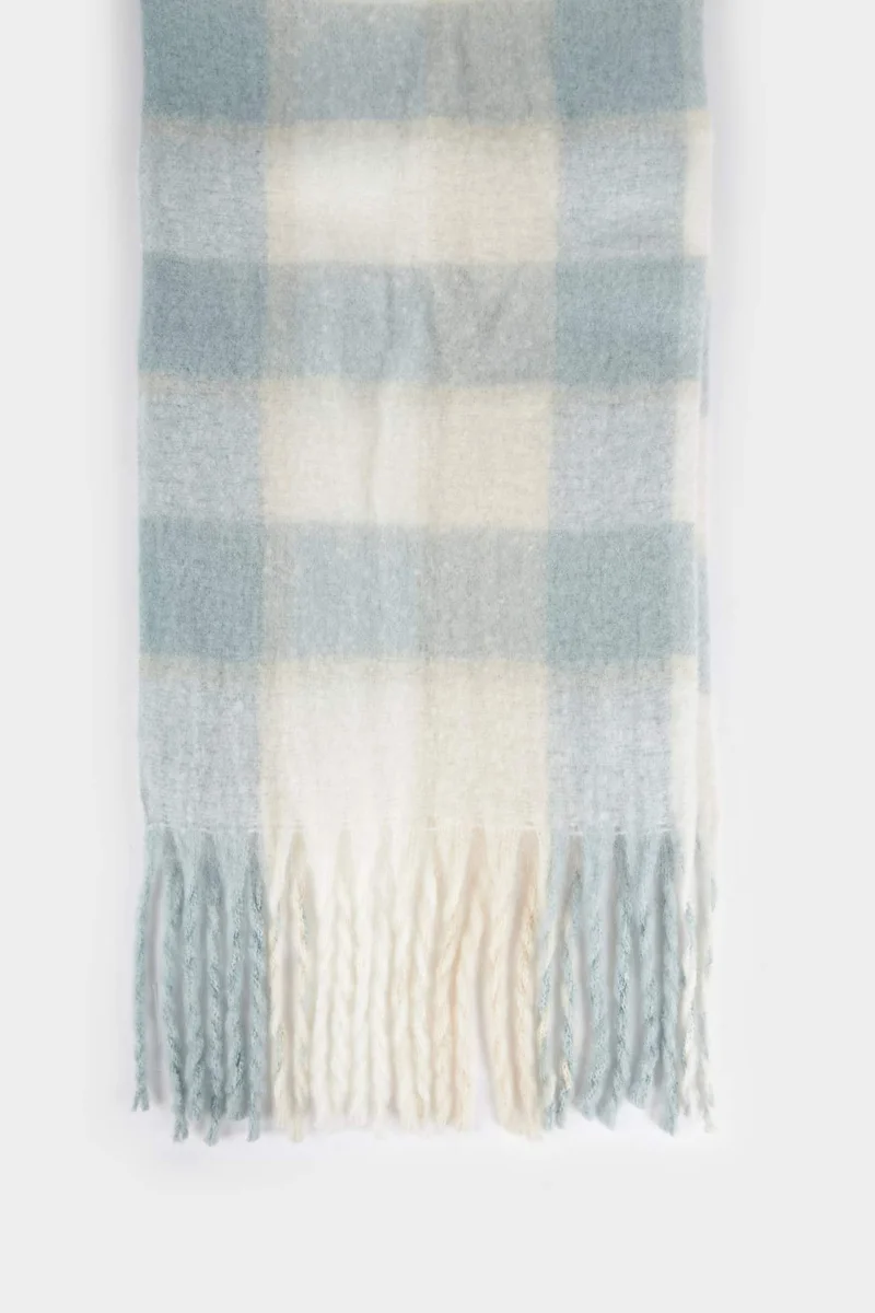 ديفاكتو Woman Plaid Scarf
