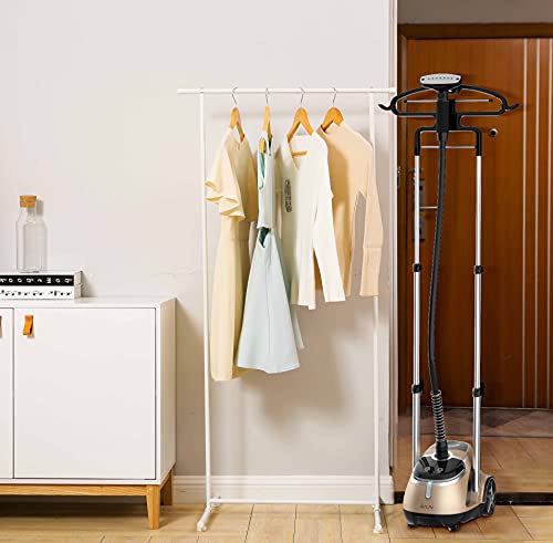 SALAV Limited Edition Professional Series Dual Bar Garment Steamer with Foot Pedals, Stainless Steel Steam Plate, Retractable Power Cord, 1.8L (60.8 oz) Water Tank, 1500 watts, 60+mins of Steam - Image 2