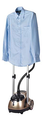 SALAV Limited Edition Professional Series Dual Bar Garment Steamer with Foot Pedals, Stainless Steel Steam Plate, Retractable Power Cord, 1.8L (60.8 oz) Water Tank, 1500 watts, 60+mins of Steam - Image 5