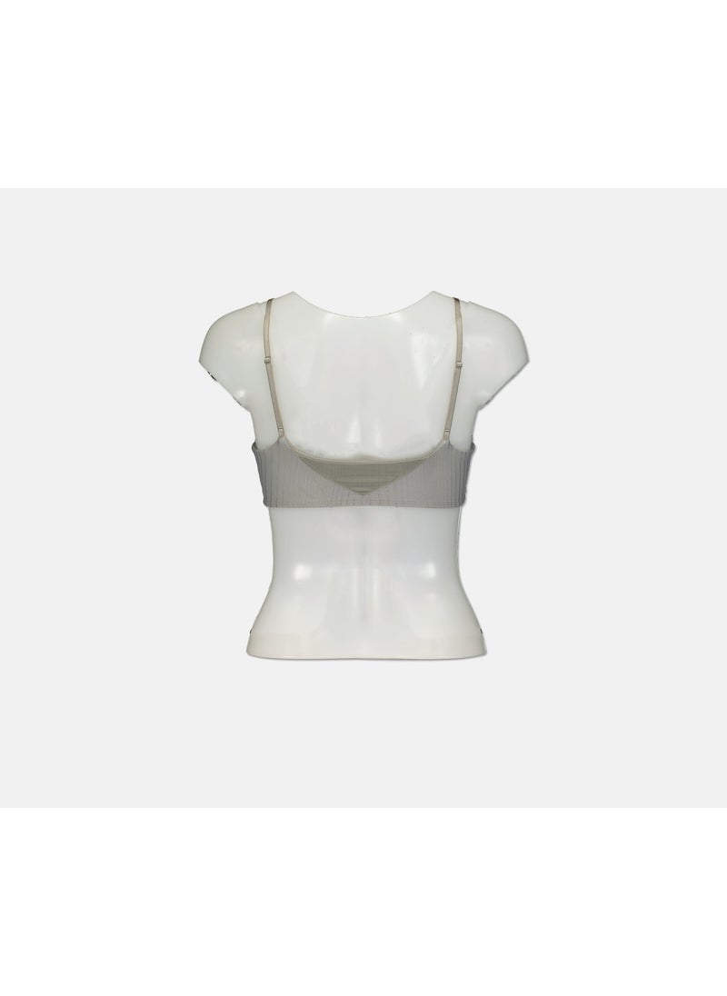 PUMA Womens Long Line Bra, Rock Ridge  - Image 2