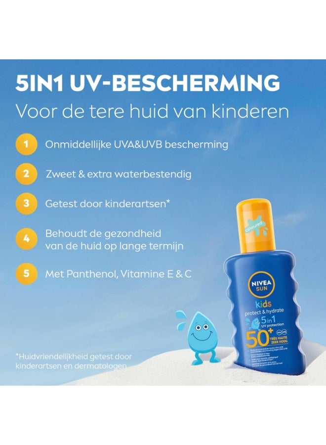 نيفيا بخاخ مرطب وواقي من الشمس للأطفال بعامل حماية من الشمس 50+، 200 مل - Image 2