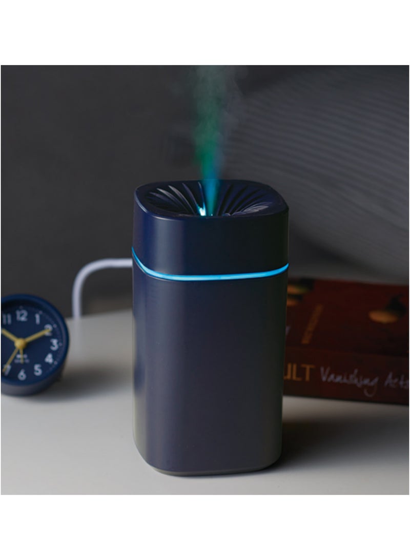 Mini Humidifier with 7-color Lights, Cool Mist Small Desk Humidifiers Car Humidifier [2 Mist Modes] USB Personal Desktop Humidifiers for Bedroom, Office, Travel, Car - Image 2