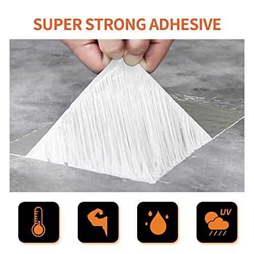 TAPEBEAR Butyl Tape Waterproof Sealing Tape Aluminum Foil Tape, for RV Repair, Window, Silicone, Glass & EDPM Roof Leak Patching, Boat and Pipe Sealing, Silver, 4inch x16feet - Image 5