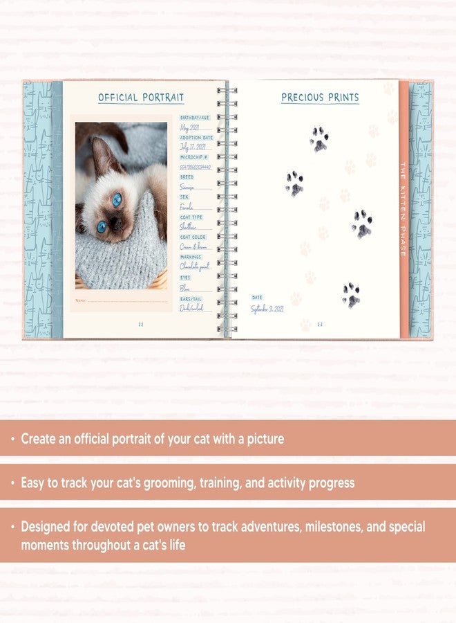 Studio Oh! It's a Cat! Guided Pet Journal – 104 Pages, Hardcover Journal with Photo Frame Cover, 5 Divider Pockets, Lay-Flat Design, 120 GSM Paper for Cat Owners, Journaling & Reflection - Image 2