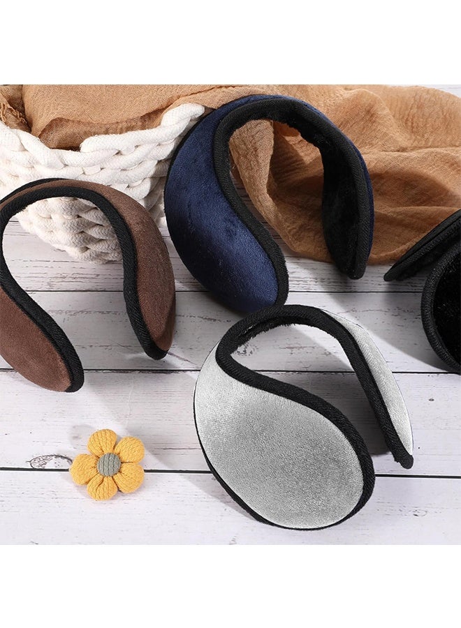 2 Packs Fleece Earmuffs Winter for Men Women Ear Warmer Fleece Ear muff Winter Accessory for Men Women Kids - Image 4