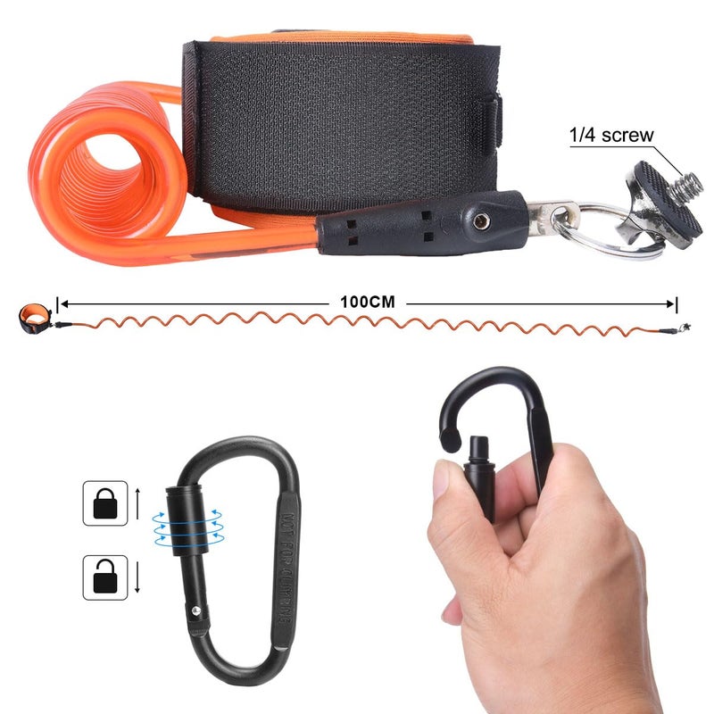 Fantaseal Action Camera Non-Slip Handler Floating Hand Grip Holder Mount + Steel-cored Safety Wrist Strap for GoPro Sony Insta360 Olympus Akaso Underwater Camcorder Diving Surfing Snorkeling Rafting Kayak Scuba - Image 4