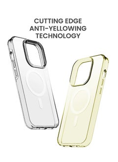 TinyMoose iPhone 15 Pro MagSafe Case Phantom Drip 6.1 Inch Slim Thin, Yellowing-Resistant, Anti-Drop Shock Absorption, Anti-Scratch, Hard Back Cell phone Cover made for iPhone 15 Pro - Ghost Clear  - Image 3