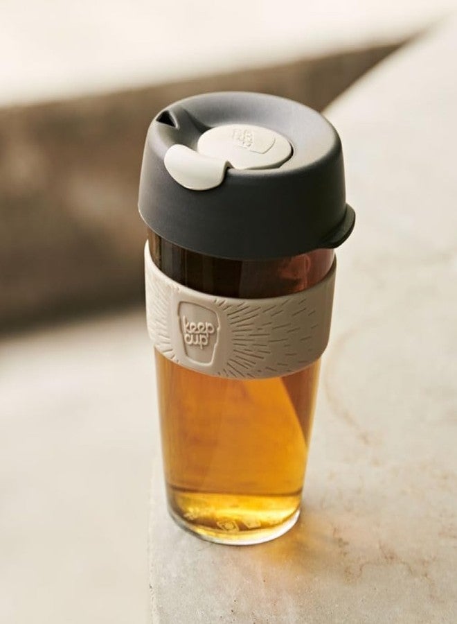KeepCup Original, Lightweight Plastic Reusable Coffee Cup with Splashproof Sipper Lid - 16oz/454ml - Milk - Image 2