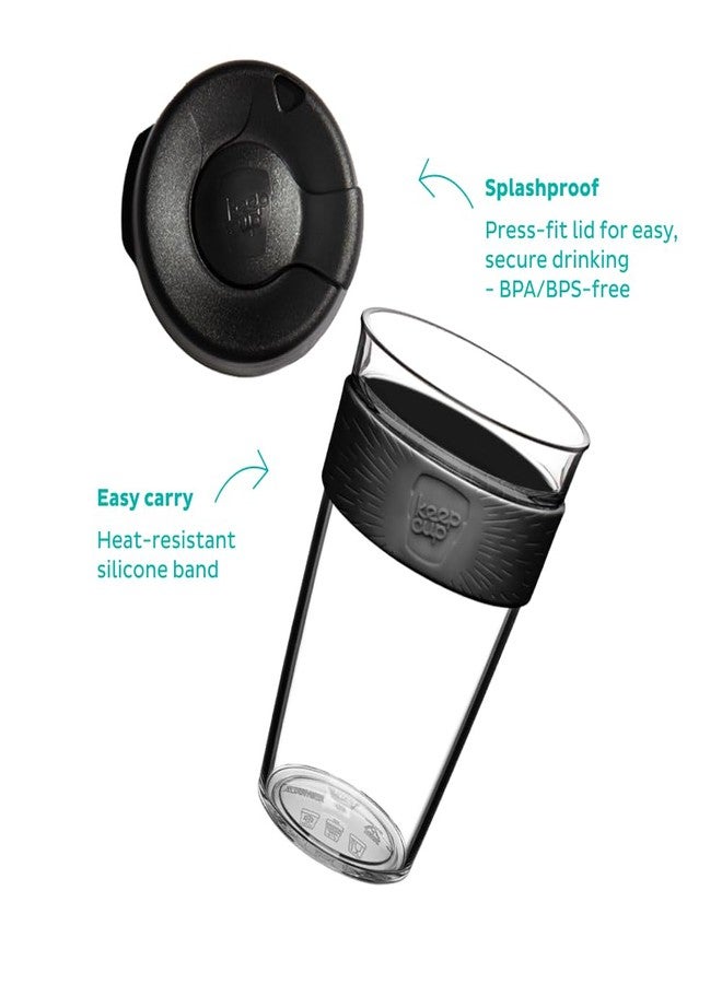 KeepCup Original, Lightweight Plastic Reusable Coffee Cup with Splashproof Sipper Lid - 16oz/454ml - Milk - Image 3