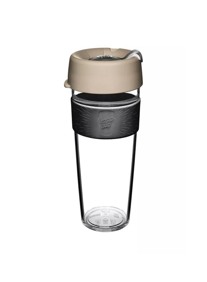 KeepCup Original, Lightweight Plastic Reusable Coffee Cup with Splashproof Sipper Lid - 16oz/454ml - Milk - Image 1