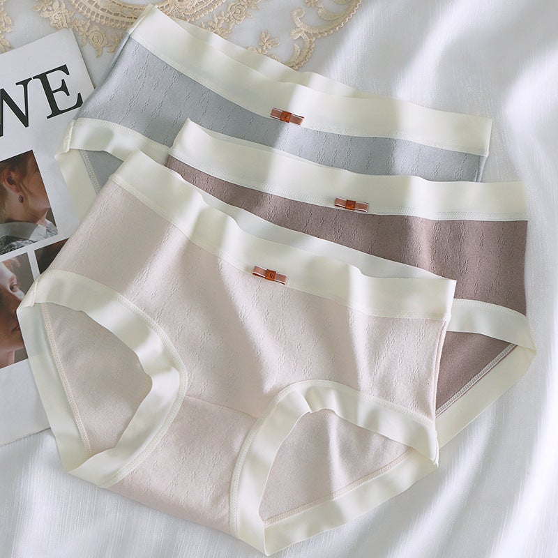 New Cotton Baby Girls Soft Comfort Mid-Waist Panties Light blue - Image 5