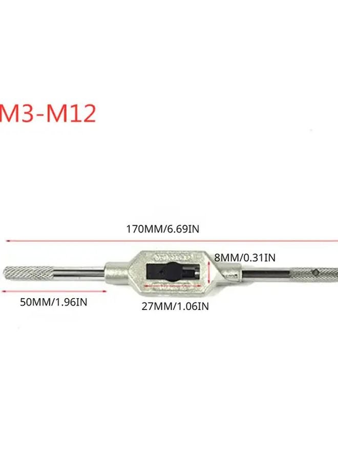 M3 M12 Adjustable Hand Tap Wrench Metric Thread Tapping Reamer Tool No Electricity Needed - Image 5