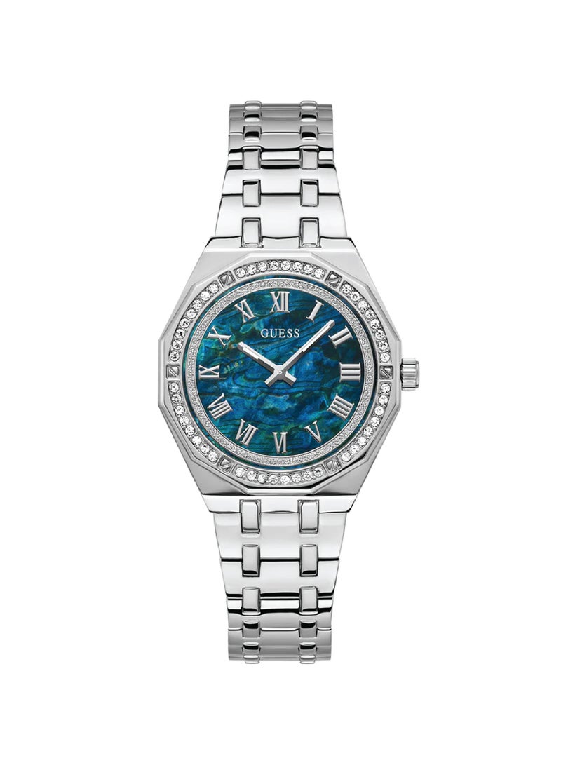 GUESS Desire Womens Quartz Analog Silver Stainless Steel Watch GW0770L1 - 36mm - Image 1