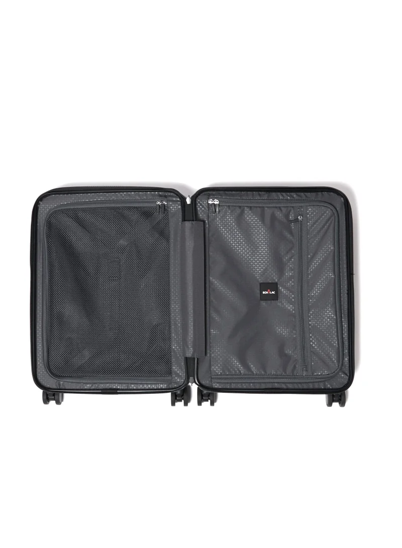 Echolac Celestra 54cm Hardcase Non-Expandable 4 Double Wheel Cabin Luggage Trolley Black