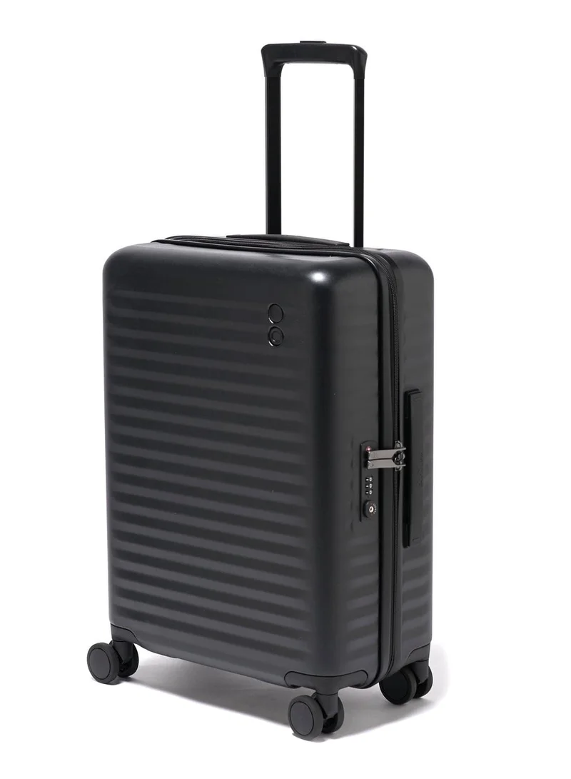 Echolac Celestra 54cm Hardcase Non-Expandable 4 Double Wheel Cabin Luggage Trolley Black