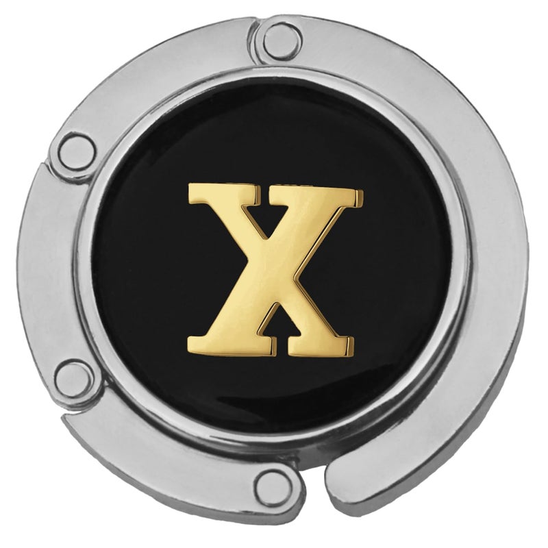 FURE Table Purse/Bag Hanger with Initial for Women (Initial X Purse Hanger) - Image 1