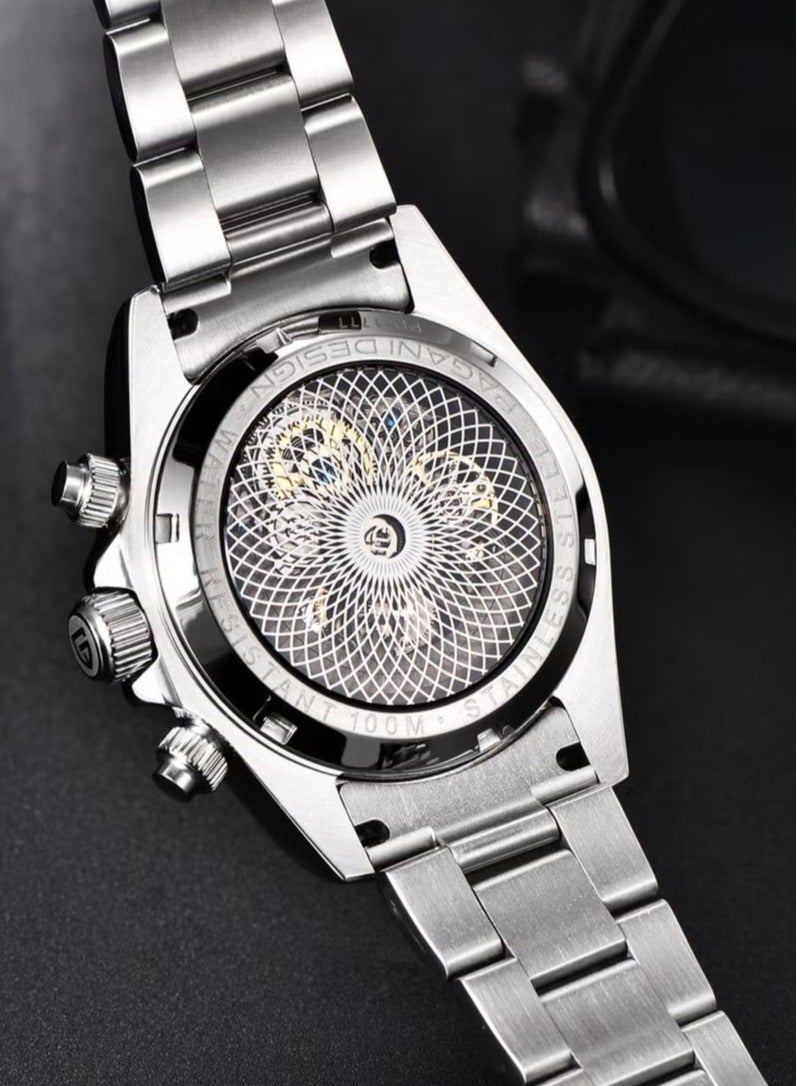PAGANI DESIGN Men's Automatic Mechanical Stainless Steel Watch Waterproof Watch PD-1777 Rainbow  - Image 5