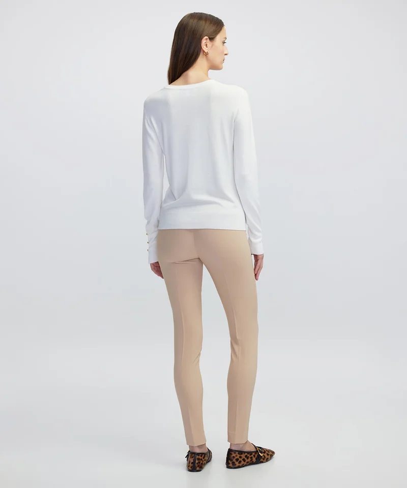 Ipekyol  Regular Fit Contrast Button Knit Sweater for Women | Best Price UAE