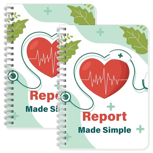 INKNOTE 2Pcs Nurse Report Sheet Notebook Nursing Handoff Logbook for Organizing Notes Appreciation Gifts Student Clinical Supplies 8.27 X 5.9inch - Image 1