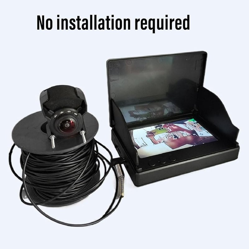 Bewinner Underwater Fishing Drone - 30M Cable 1080P High Definition 4.3 Inch Visible Big Screen Video Fish Finder, Underwater Fishing Camera for Boat Fishing - Image 5