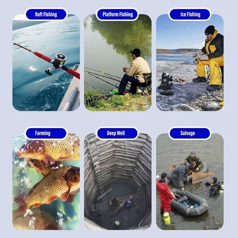 Bewinner Underwater Fishing Drone - 30M Cable 1080P High Definition 4.3 Inch Visible Big Screen Video Fish Finder, Underwater Fishing Camera for Boat Fishing - Image 2