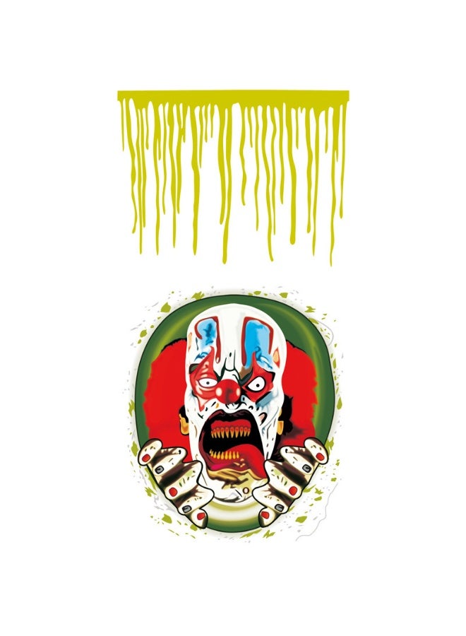 NIBEMINENT Halloween Witch Blood Handprint Scary Wall Stickers