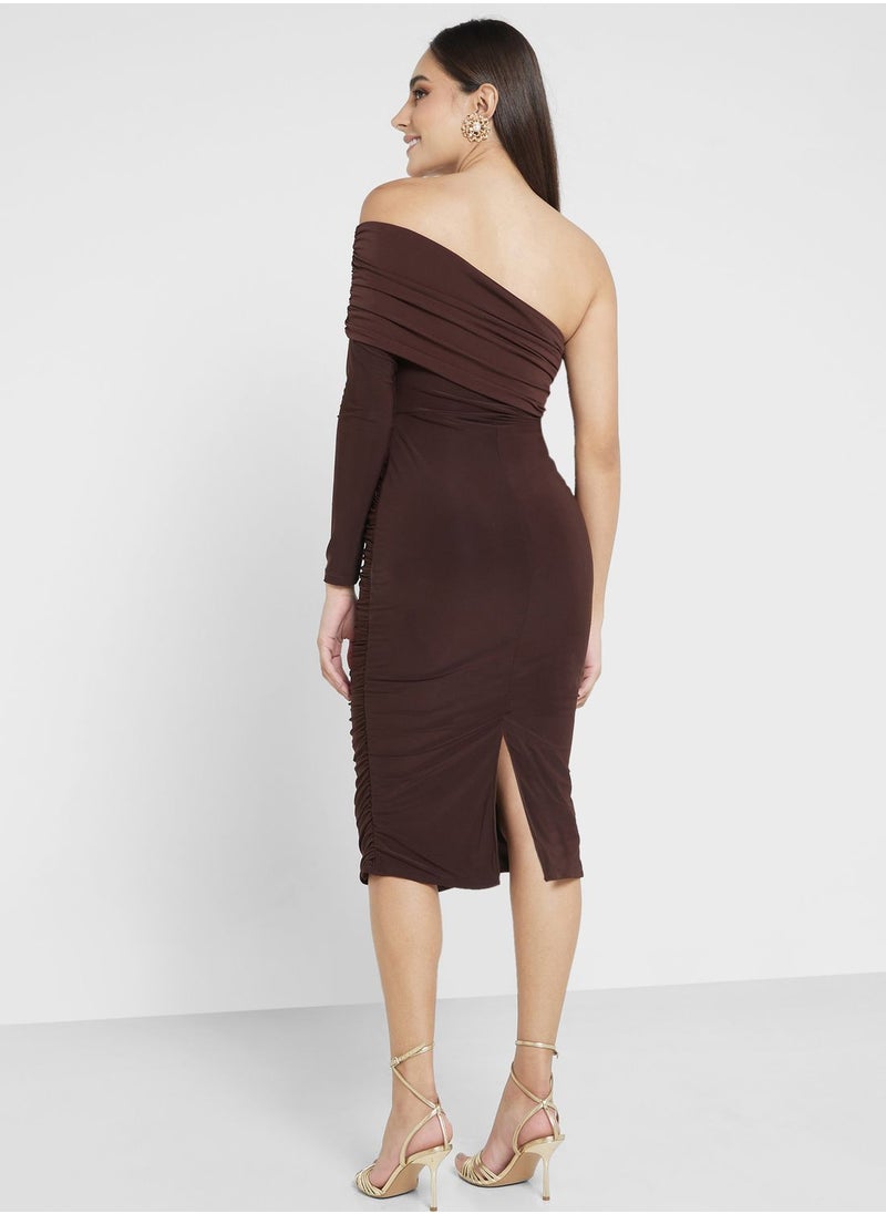 Ella Limited Edition - One Shoulder Ruched Bodycon Dress - Image 1