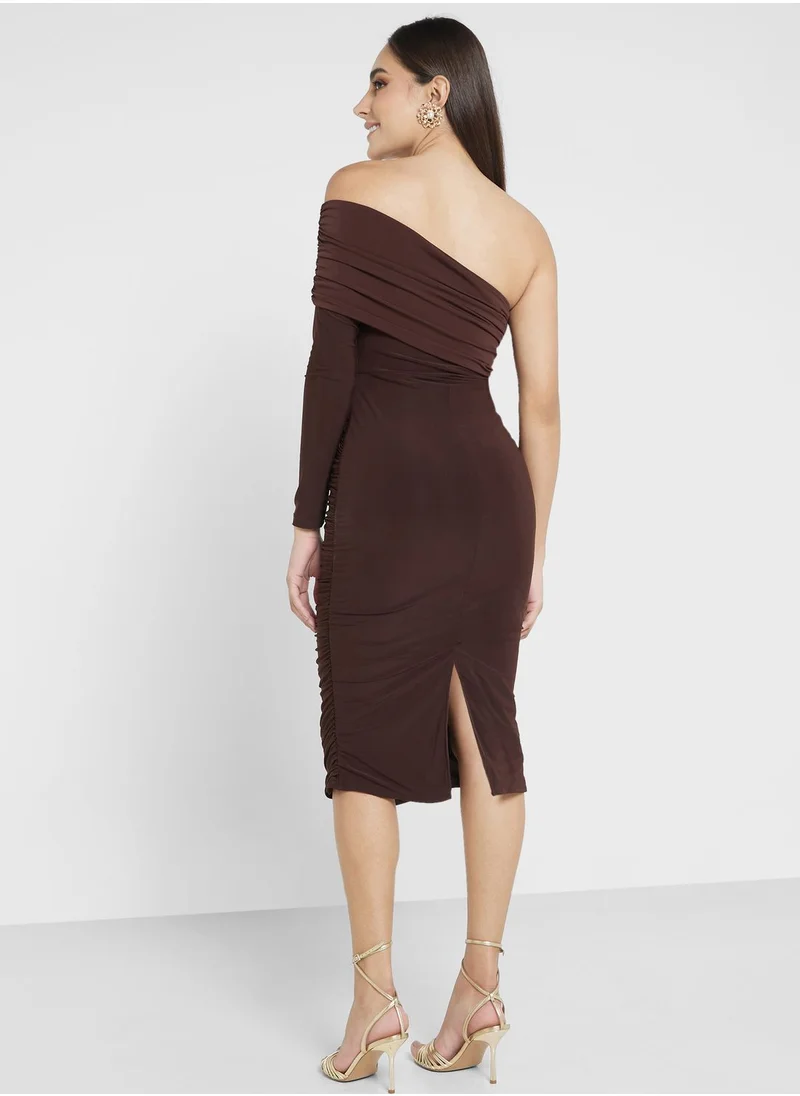 Ella Limited Edition One Shoulder Ruched Bodycon Dress