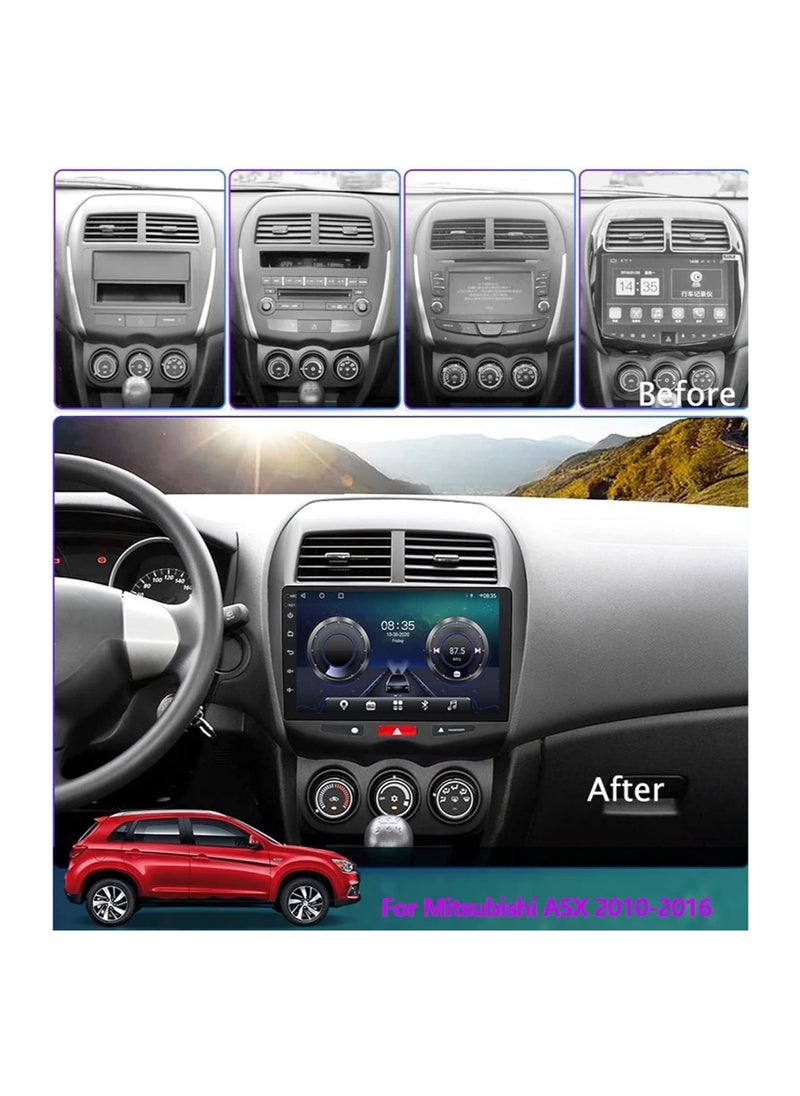 SHEZA STAR - Android Screen For Mitsubishi ASX 2008 to 2018 4GB RAM 64GB Memory Support Apple Carplay Android Auto Full HD Touch Screen 10 Inch built In Bluetooth USB Radio WiFi Play Store Backup Camera included - Image 1