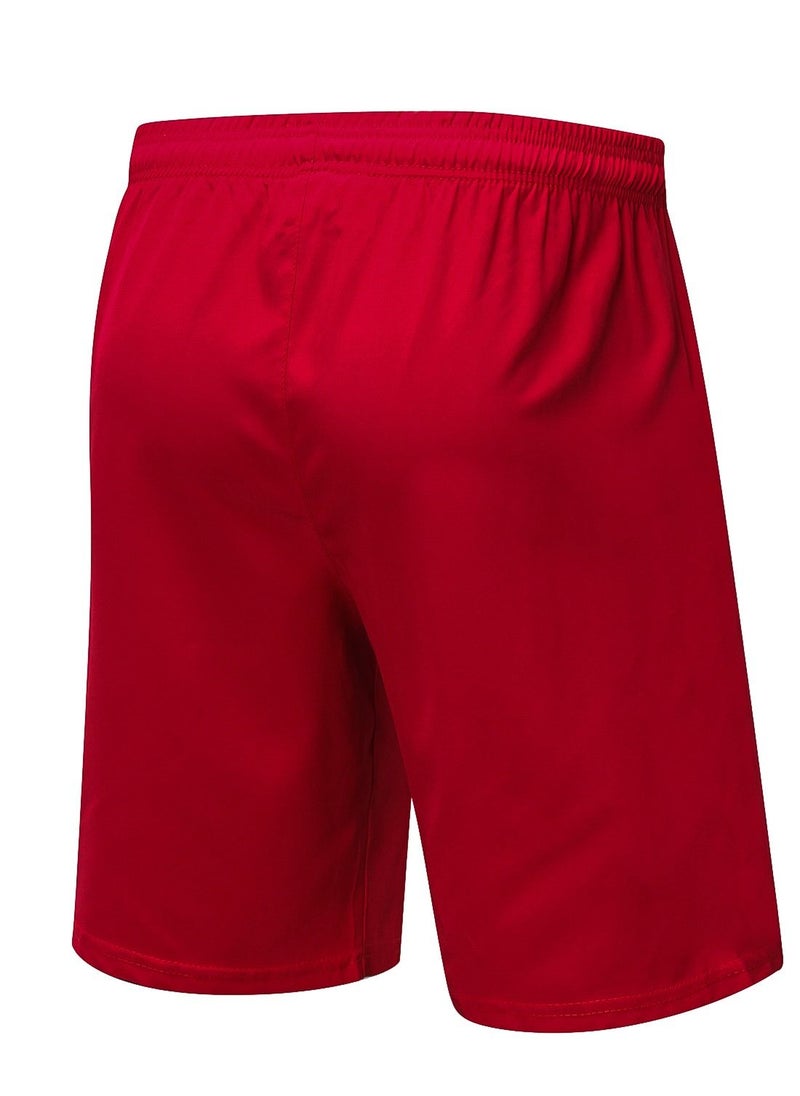 Loquat - Men Quick Dry Breathable Running Shorts Red - Image 1