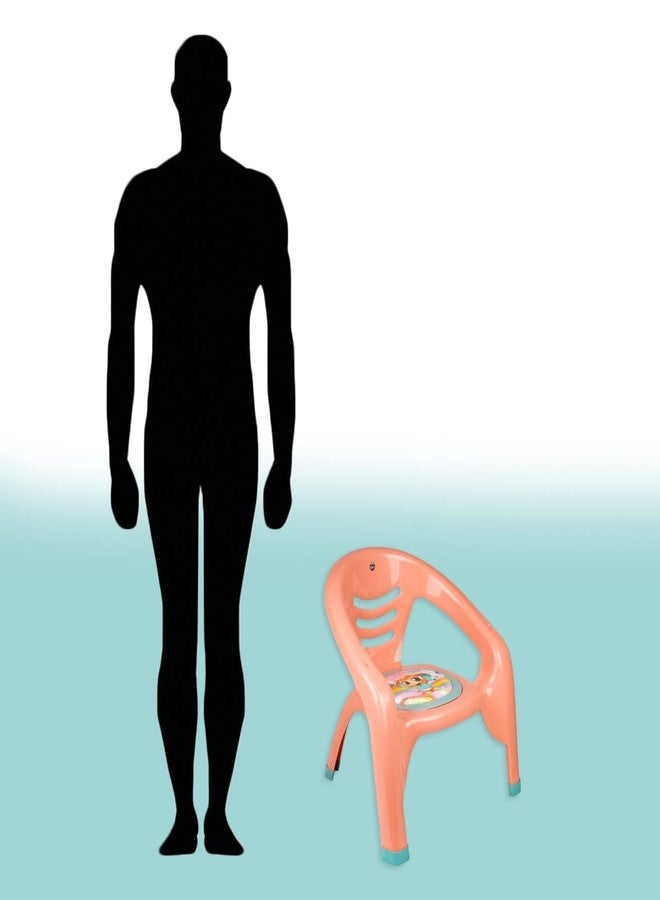 نابيا كرسي أطفال صغير من نابيا مع صينية أمان ووسادة ناعمة مع صوت صفارة للأطفال - لون عشوائي (أزرق) (برتقالي) - Image 5