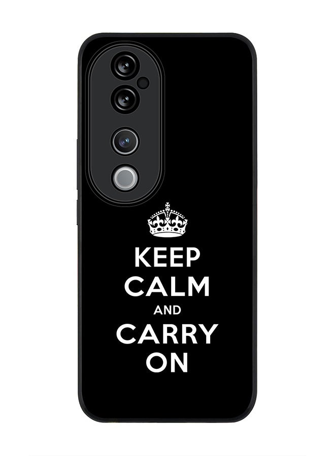 Stylizedd For vivo V40 5G /vivo V40 Pro Case,Slim fit Camera Protection, Shockproof Thin Phone cover - Keep calm and carry on - Image 1