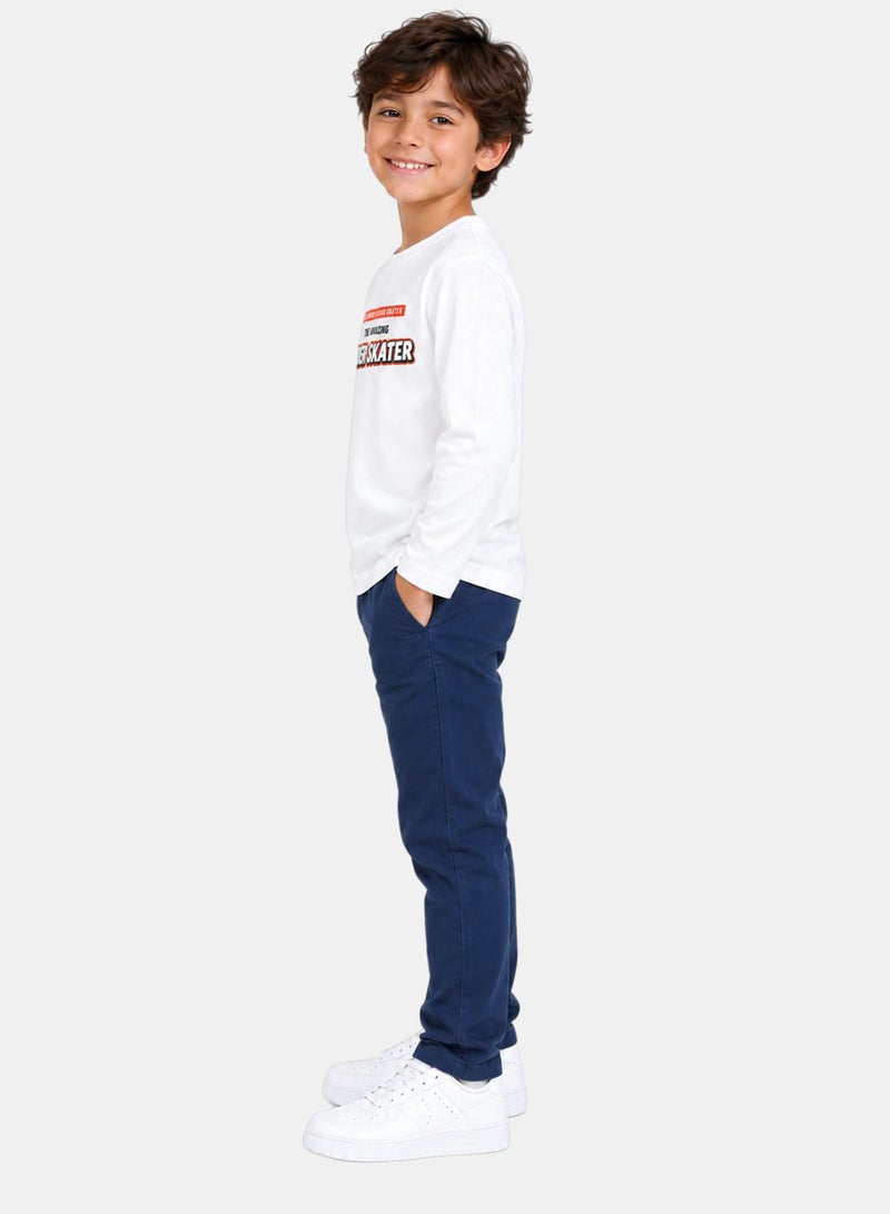 Andora Printed Slip On Boys Regular Fit T-Shirt - Image 2
