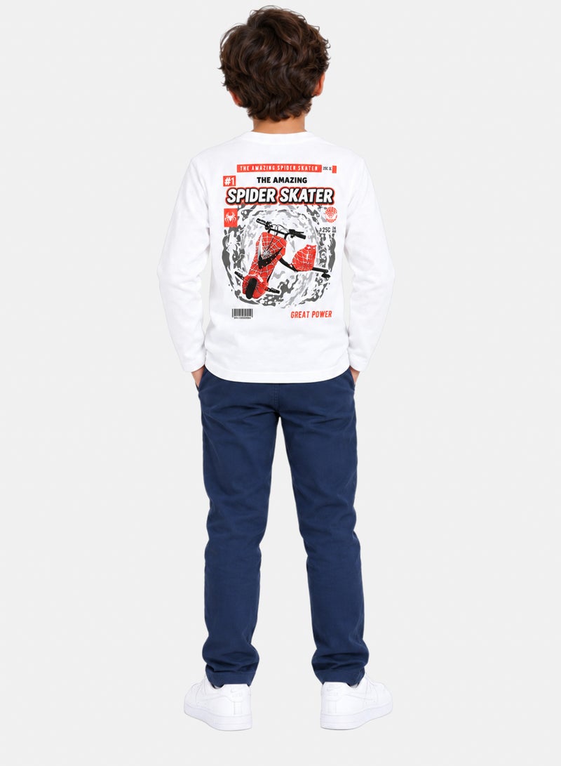 Andora Printed Slip On Boys Regular Fit T-Shirt - Image 3