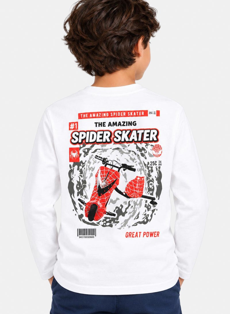 Andora Printed Slip On Boys Regular Fit T-Shirt - Image 4