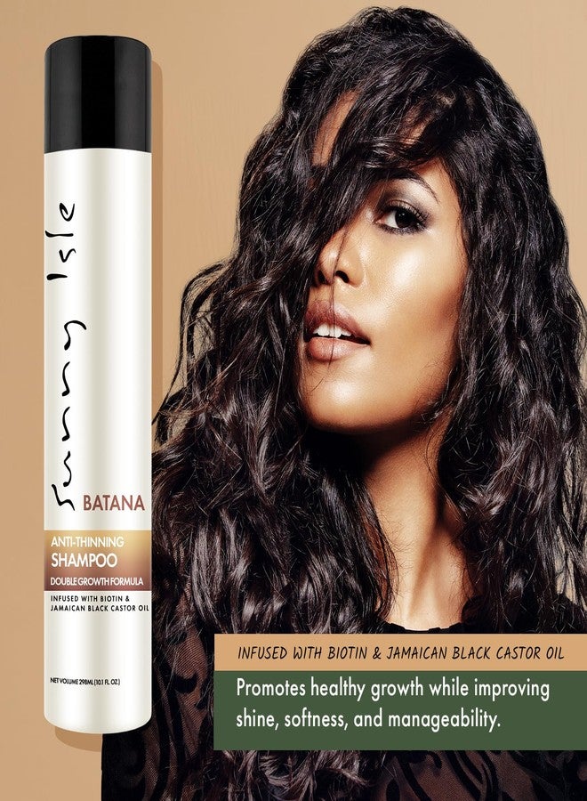 Sunny Isle Batana Anti-Thinning Shampoo 10.1oz Infused with Biotin and Jamaican Black Castor Oil | Double Growth Formula - Image 2