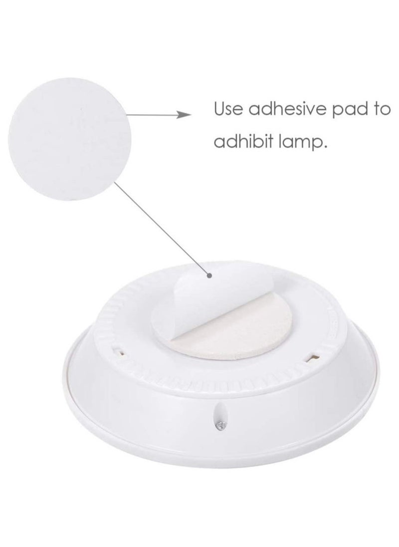 ELTRAZONE 1W COB LED Puck Light 6 Pack with Remote Controller Brightness Adjustable Wireless Dimmable Touch Sensor Control Night Lamp Under Cabinet Lighting Battery Powered Operated for Cabinet Wall  - Image 2