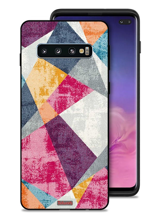 Tolwak Samsung Galaxy S10 Plus Protective Case Cover Paint Pattern - Image 1