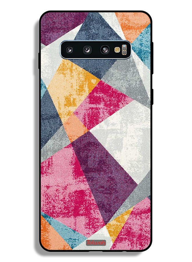 Tolwak Samsung Galaxy S10 Plus Protective Case Cover Paint Pattern - Image 2