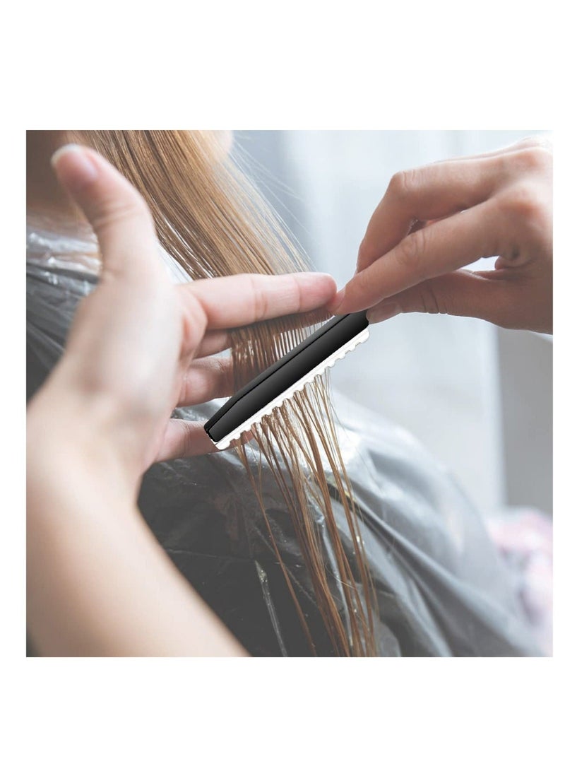 Captaintech Hair Thinning Knife, Professional Hair Styling Thinning Texturizing Cutting Faether Razor, with 10 Pcs Replacement Stainless Steel Blades, for Home Salon Use (Black) - Image 3