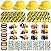 Sratte 55 Pieces Construction Vehicle Birthday Party Favors Supplies Set Construction Theme Hats Goodie Bags Stickers Bracelets and Truck Toys Bulk for Kids Award Party Supplies - Image 3