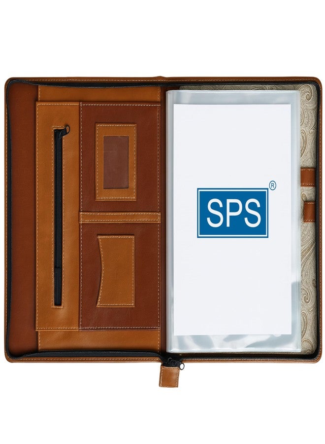 SPS Portfolio Multipurpose Leatherette Professional Brown File Folders for Certificates, Documents Holder, Document Bag, Portfolio, Executive File A4/Foolscap/Legal Size Documents Holder with 20 Leafs - Image 5